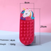 Vente en gros de trousses à crayons en silicone en forme d'animaux mignons SKYWARD, boîte de rangement pour étudiants, 21*8*4cm à bas prix
