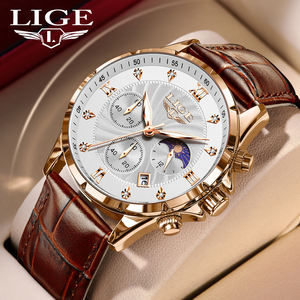LIGE LG89146 campione di orologio da <span class=keywords><strong>uomo</strong></span> al quarzo orologio sportivo da <span class=keywords><strong>uomo</strong></span> in pelle da polso fabbrica <span class=keywords><strong>orologi</strong></span> da polso vendita orologio da polso <span class=keywords><strong>scatola</strong></span> regalo digitale - Product Image 1