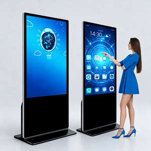 Écran publicitaire LCD couleur haute définition de 55 pouces <span class=keywords><strong>pour</strong></span> l'extérieur, sur pied, affichage promotionnel intelligent - Product Image 1