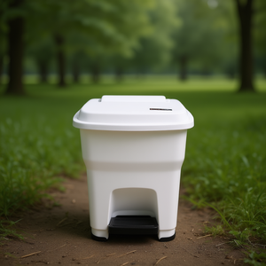 Bidone della Spazzatura Dover 35 L con Pedale, Bianco, per Cucina - Product Image 3