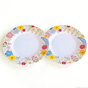 <span class=keywords><strong>Set</strong></span> di Stoviglie in Melamina Multicolore Floreale, Ecologico e Senza BPA, per Uso in Patio, <span class=keywords><strong>Giardino</strong></span> e Campeggio - Product Image 1