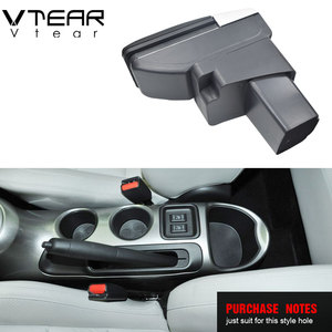 Vtear Pour Nissan <span class=keywords><strong>Juke</strong></span> accoudoir cuir magasin central de stockage boîte fil <span class=keywords><strong>rouge</strong></span> voiture-style intérieur ABS accoudoir accessoires 14-17 - Product Image 2