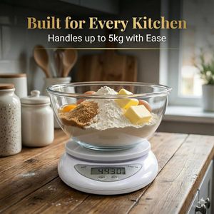 Báscula Digital Electrónica de Cocina para Frutas y Verduras con Tazón y Apagado Automático - Product Image 2