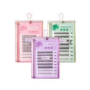 Pestañas postizas tipo cola de pez LMLTOP A, 160 grupos de pestañas individuales suaves y naturales para maquillaje de mujer - Product Image 3