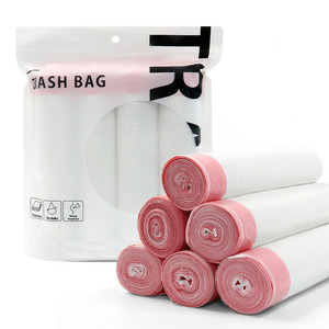 Sacs poubelle en plastique à cordon personnalisés en gros, sacs poubelle pour la cuisine et la maison, emballage de déchets, sacs poubelle en plastique à main - Product Image 4
