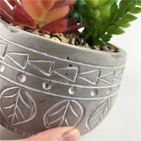Pot à plantes succulentes en ciment fait main, très vendu, mignon, pour intérieur/extérieur, écologique, durable, pour jardin et maison