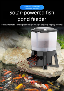 جهاز تغذية ذكي ذكي قابل لإعادة الاستخدام من الطاقة الشمسية لأحواض السمك الكبيرة الداخلية/الخارجية - Product Image 4