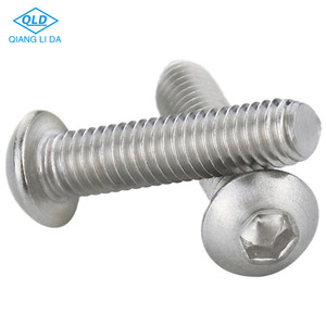 Boulons de serrage creux hexagonaux à bouton en acier inoxydable 304/316 ou titane A2-70, filetage UNC, haute vitesse - Product Image 1