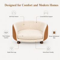 Canapé en cuir pour animaux de compagnie, écologique, respirant, confortable, style uni tendance, coussin pour chat et chien, pour petits animaux, toutes saisons