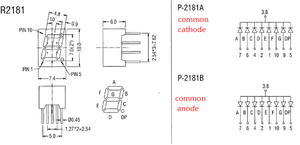 迷你尺寸 Houkem-2811-ASR 0.28 英寸单数字七段显示屏 - Product Image 6