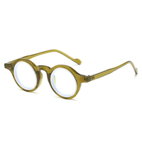 Montures de lunettes carrées et rondes vintage de haute qualité 2025, logo personnalisé, lunettes d'ordinateur rétro anti-lumière bleue pour femmes et hommes