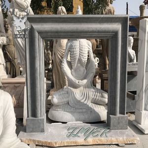 Минималистичный дизайн белого мраморного камина, покрытого итальянской каррарой в викторианском стиле - Product Image 5