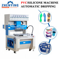 Machine automatique intelligente de distribution et de coloration pour la fabrication de patchs/badges en silicone souple/PVC et de moules pour semelles de chaussures en PVC