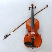 Well-crafted Musical Instruments Hand Painting Violin With Spruce Top With Flame Maple Back and Scroll Ebony Finger Board