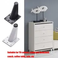 4 pièces moderne pratique maison placard Oblique canapé pied bureau canapé facile à installer meubles Table pieds en alliage d'aluminium meuble TV