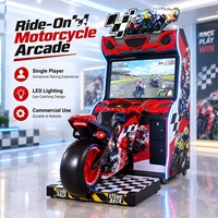 Machine de jeu d'arcade de course de motos à monnayeur, simulateur de moto GP pour centre de divertissement