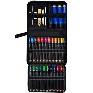 Оптовая продажа Amazon, Лидер продаж, набор профессиональных цветных карандашей для рисования и эскизов 72 цветов для взрослых