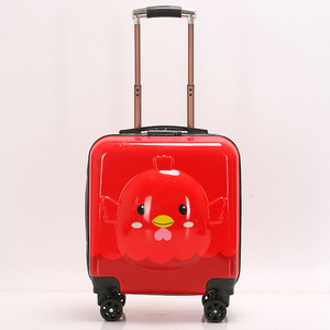 Wholesale 18 Inch Kids Cartoon <strong>Suitcase</strong> Mini Carry-On ABS +PC Luggage with Spinner Caster <strong>Lightweight</strong> Durable for Holiday Travel - Product Image 2