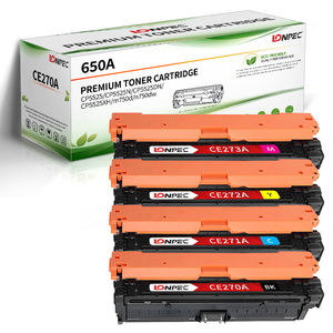 Cartucho de Tóner Compatible con Lonpec 650A, <span class=keywords><strong>CE270A</strong></span>/Bk CE271A/C CE272A/Y CE273A/M para HP Cp5525, 13500 Páginas en Negro/15000 Páginas en Color - Product Image 1