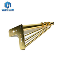 Meubles modernes de luxe en métal pieds de canapé creux lits et armoires supports de Table pour Tables basses et protecteurs d'armoires