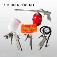 Pistolet de gonflage de pneus Cai avec manomètre et tuyau, kit d'accessoires pour outils pneumatiques