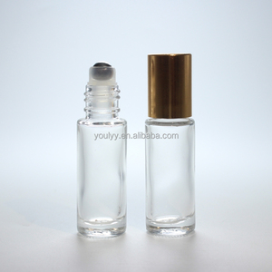 Rollo de vidrio moldeado transparente vacío de <span class=keywords><strong>5ml</strong></span> en botella de vidrio con tapa de plástico y cuentas de acero inoxidable - Product Image 3