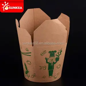 Llevar comida china de papel cajas de fideos