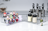 Présentoir en acrylique à 3 niveaux pour support à cupcakes, étagère à parfum, organisateur, figurine et présentoir sans installation, présentoir de table transparent