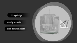 Lushang — <span class=keywords><strong>Cage</strong></span> pour les oiseaux, accessoire en métal pour perruches, <span class=keywords><strong>Cage</strong></span> pour élevage de petits oiseaux - Product Image 4