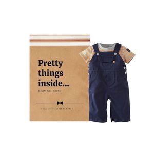 Custom LOGO Print Biodegradable Kraft Paper Mailer for Clothing Packaging Mailing Bag - Product Image 4