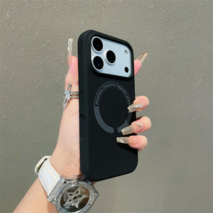 Fundas de silicona líquida con microfibra para iPhone 15 14 13 Pro Max, para iPhone 17 Pro, con cargador inalámbrico. - Product Image 6