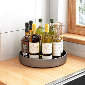 Organisateur de cuisine rotatif et réglable en hauteur, étagère multi-niveaux pour casseroles et poêles, support de comptoir pour ustensiles de cuisine et rangement d'épices - Product Image 5