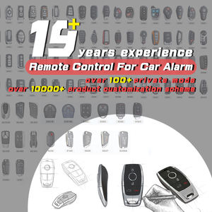 Vendita calda 3 pulsanti chiave auto 370mhz 433mhz codice variabile 315mhz telecomando per sistema di allarme auto - Product Image 6