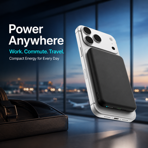 Batterie externe magnétique personnalisée avec logo, 5000 mAh, chargeur sans fil rapide 15 W, pack batterie mince pour <span class=keywords><strong>iPhone</strong></span> 18/17/16/15/14/<span class=keywords><strong>13</strong></span>/12 - Product Image 6
