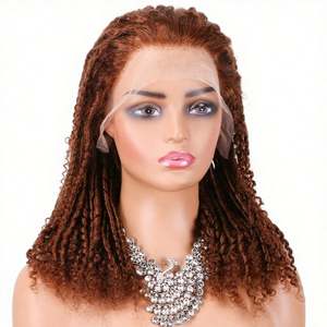 Perruque en cheveux humains bouclés coupés 13*4 avec dentelle transparente sans colle, densité 150% pour femmes, approvisionnement direct usine - Product Image 1