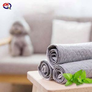 แผ่นรองซับฉี่สัตว์เลี้ยงขนาดเล็ก 90x60 60x90 ซม. สำหรับฝึกสุนัขและลูกสุนัข แบบขายส่งและรับผลิตตามสั่ง พร้อมสติ๊กเกอร์ - Product Image 5