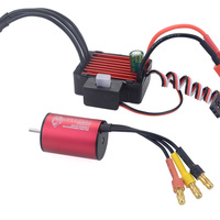 Moteur Brushless Étanche Surpass Hobby 2030, Combo ESC 25A, Batterie Lipo 2S, Portée 150m pour Bateaux RC, Planches de Surf, Hydrofoils
