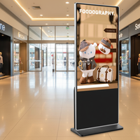 Afficheur publicitaire numérique commercial vertical LCD 4K pour intérieur, avec lecteur vidéo et SDK, 55 pouces