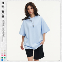 Vêtements personnalisés pour femmes T-shirts Vente en gros 310 Gsm Tshirt Boxy Séchage rapide 100% Mélange de coton Impression de t-shirts pour femmes