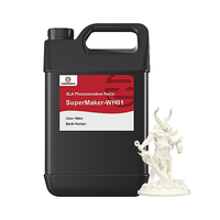Resin Fotopolimer Cair Super Maker 3D Printing untuk Printer SLA Model Gigi Akurat Mirip ABS Putih WH01 Buatan CN;SIC