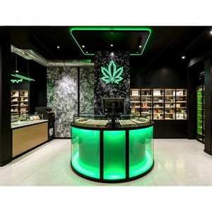 Luminaires pour magasins de tabac et narguilé sur mesure avec vitrines à fumée et solutions de meubles de comptoir de vente au détail - Product Image 6