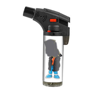 TECHNO ODM OEM Logo Personnalisé Pas Cher Vente en Gros Flamme Bleue Puissant Portable Jet Incliné Torche Briquet avec Serrure de Sécurité - Product Image 3