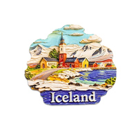 Imán de nevera personalizado de hojalata impresa con mapa de Canadá, Noruega, Oslo, Islandia, Italia, recuerdo de viaje, paisaje, magnético para refrigerador