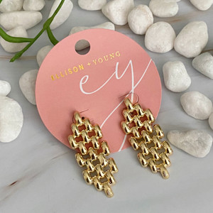 Pendientes de Cadena con Encanto de Chica Urbana - Product Image 3