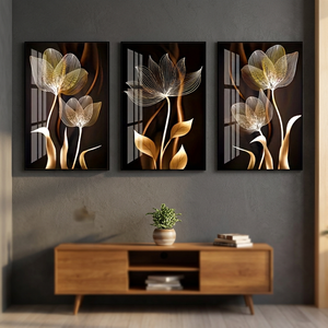 Modern <b>Art</b> Deco Gold Electroplated Custom Size <b>Large</b> Portrait Canvas Cast Wire Wall <b>Art</b> Living Bedroom Decorative Indoors - Product Image 2
