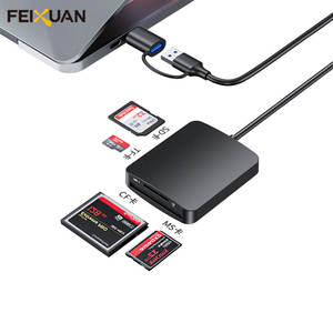 Lector <span class=keywords><strong>de</strong></span> Tarjetas USB 3.2 Cuatro en Uno - Lector Multifuncional <span class=keywords><strong>de</strong></span> Alta Velocidad para Leer Tarjetas SD/TF/CF/MS en el Mismo Dispositivo - Product Image 2