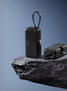 Batterie externe portable 5000 mAh avec câble intégré, écran LCD, 2 interfaces Type-C, <span class=keywords><strong>sortie</strong></span> 22,5 W, se range facilement dans la <span class=keywords><strong>poche</strong></span> - Product Image 5