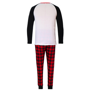Pyjama familial à carreaux motif petit cerf, ensemble de <span class=keywords><strong>Noël</strong></span> à manches longues et col rond <span class=keywords><strong>pour</strong></span> <span class=keywords><strong>tenue</strong></span> parent-enfant estivale - Product Image 4