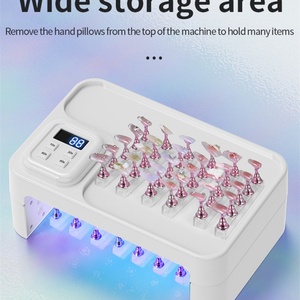 Lampe UV LED professionnelle pliable 180W à 66 perles, séchoir à ongles à grand espace pour deux mains, lumière de manucure pour DIY Nail Art, usage domestique et en salon - Product Image 6