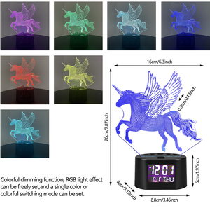 Fullwill Tùy Chỉnh Hình Ảnh Sáng Tạo 3D Illusion Anime Lamparas <span class=keywords><strong>Acrylic</strong></span> Bảng Bàn LED Đèn Trẻ Em Phòng Trang Trí Nội Thất Ánh Sáng Ban Đêm Đồng Hồ Báo Thức - Product Image 2